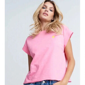 Lisa Todd Shine On Boxy Tee Pink Size Small